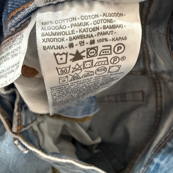 Levi’s 501 Original Fit Jeans W28 L30 Light Wash 100% Cotton Straight Leg - Picture 5 of 5